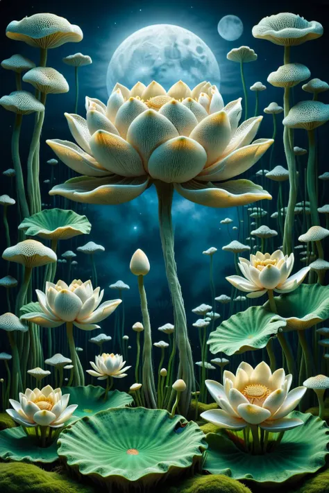 ral-mycelium,<lora:ral-mycelium:1>,
Abstraction,Lotus Pond Moonlight,