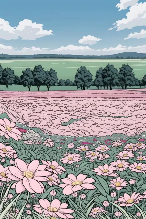 A field of flowers