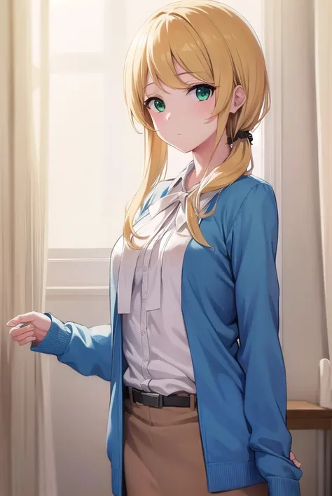 ellenbaker, <lyco:ellenbaker-lyco-nochekaiser:1>,
ellen baker, blonde hair, (green eyes:1.5), long hair, ponytail, scrunchie,
br...