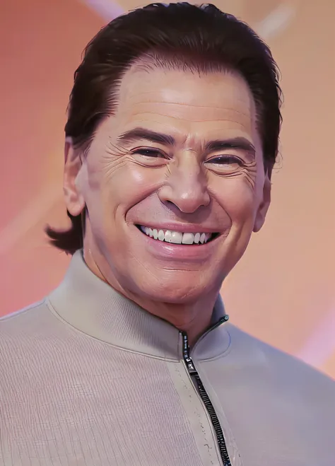 a close up of a man smiling with a smile on his face