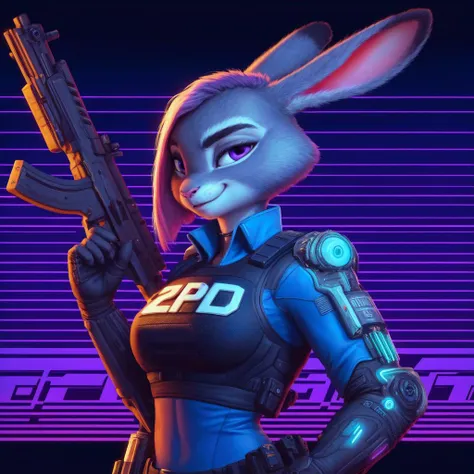 a woman in a bunny suit holding a gun and wearing a gun