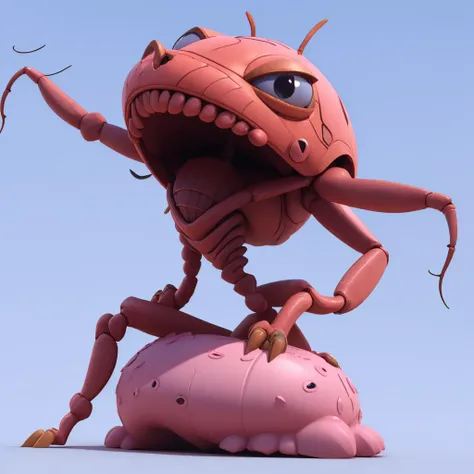 Creature: insectoid waterplumbus, (3D:1.5) Pixar style