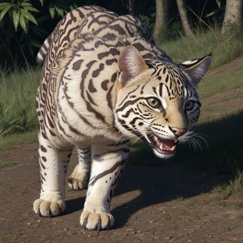 ocelot, hyper realistic <lora:boldline:0.2> <lora:add_detail:0.5>