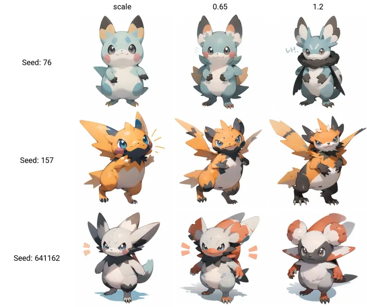 Pokemon Easy Evolution Lora(text2image)类宝可梦进化lora(文生图版)