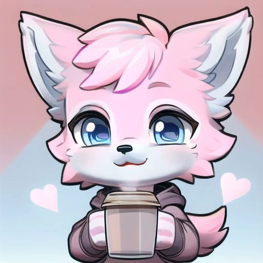 (boy-face:1.8), chibi emoji, (heart-shaped eyes :1.8), (very good eyes:1.4), (higly detailed eyes:1.4), (closeup:1.8), (1boy:1.4), (furry fox:1.2) , (((light red-pink fur:1.8))), closed mouth:1.4, happy, (light blue eyes:1.8),(boy eyes:1.4), (heart-shaped-...