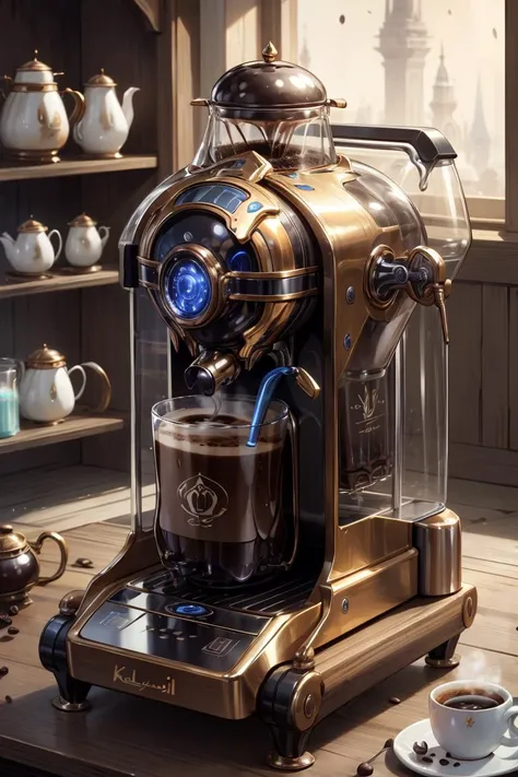 <lora:KhalaiAI:.5> KhalaiAI coffee machine , royal