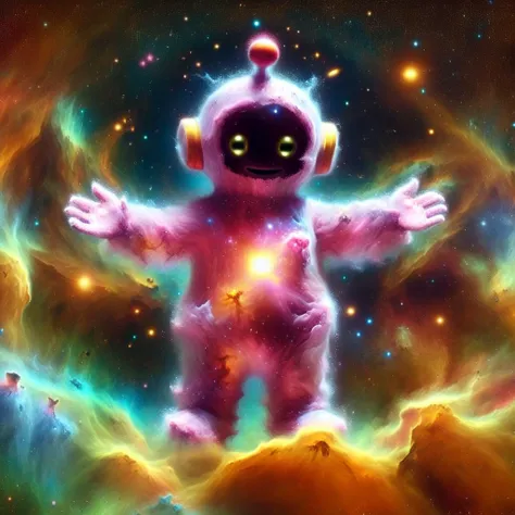 <lora:Cosmic_Nebula_Style:1.3> martius_nebula teletubby