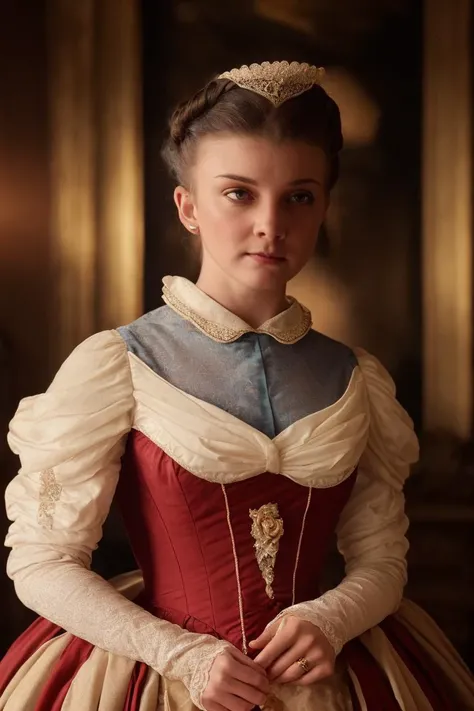 (movie still:1.25), face, 1girl, (Victorian era:1.25), lady in Victorian era dress, Victorian era London, soft colors, bokeh, masterpiece, high quality, (high detailed skin:1.1)
 <lora:natalie_dormer_lora_v02:1> nat82