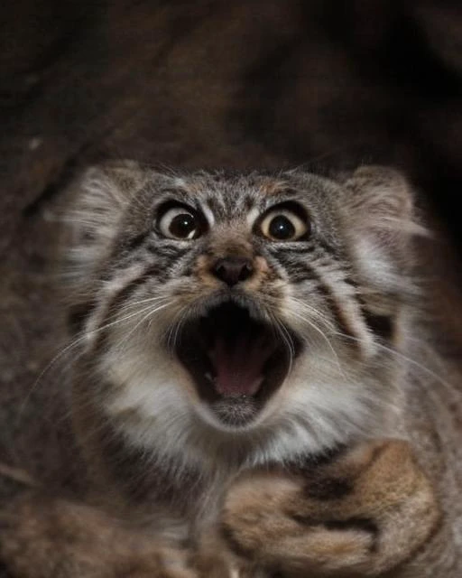 manul pallas cat mouth open weirog <lora:weirogs_del:1> <lora:Manul:1>