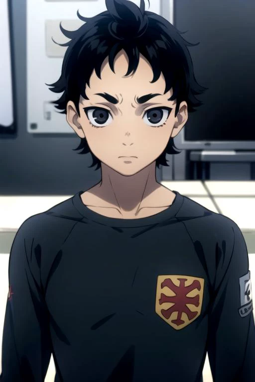 masterpiece, best quality, illustration, 1boy, solo, male focus, looking at viewer, upper body, , , , <lora:ganta_igarashi:0.66>, ganta_igarashi, black hair, black eyes, , , 16k resolution