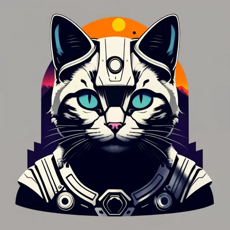 astronaut cat, epic, cinematic, simple background, T Shirt Design, TShirtDesignAF, <lora:TShirtDesignRedmond2.1V-FreedomRedmond-TShirtDesign-TShirtDesignAF:1>