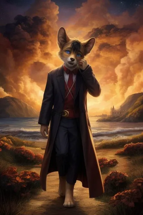 Digital furry portrait, barefoot furry character, full body, solo, furry male
We built a world of wonder with our hearts
Secret place where no one could take parts
Do you still remember?
It was like a dream, now it seems
The fire has burned out, the songs ...