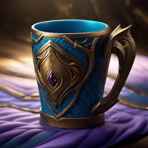 fantastic detailed photography of a perfect decorative cup, intricate details, detailed background
league of legends, legends of runeterra, valorant, lolsplashart, mlbbsplashart