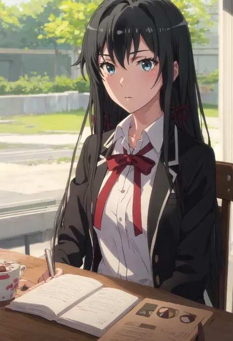 {safe:1.10}, best quality, masterpiece, highres, solo, {yukino_yukinoshita_yahariorenoseishunlovecomewamachigatteiru:0.90}