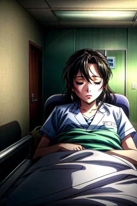 (high quality) (masterpiece) A scene of an anime girl in the hospital, emotional scene, various scene.