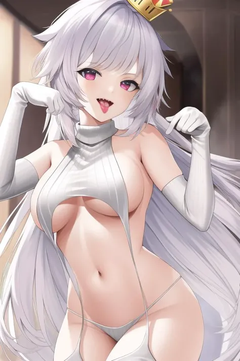 ((best quality)), ((highly detailed)), masterpiece, ((official art)), extremely detailed face, beautiful face, (detailed eyes, deep eyes), (1girl:1.33, solo), <lora:virginDestroyer_v11:1>, Virgin destroyer sweater, sweater, garter straps, underboob, sidebo...