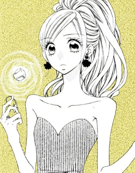 anime girl with a ring in her hand