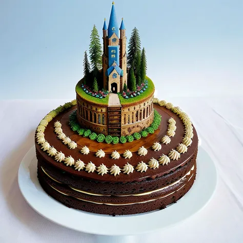 breathtaking, (establishing shot:1.5) Cake beauty and creativity. utilizing the fusion of technology and art. The cake becomes a symbol of innovation and creativity a culinary masterpiece that nourishes not only her body, but also her soul with the beauty ...