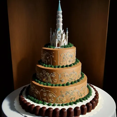 breathtaking, (establishing shot:1.5) Cake beauty and creativity. utilizing the fusion of technology and art. The cake becomes a symbol of innovation and creativity a culinary masterpiece that nourishes not only her body, but also her soul with the beauty ...