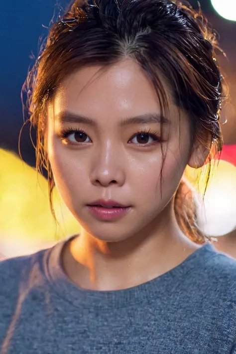 UHD, 4k, ultra detailed, cinematic, a photograph of (masterpiece,best quality,ultra high res:1.1),(photo-realistic:1.1),side_light,bokeh,beautiful face,exquisite face,
looking at viewer,(simple background:1.1),1girl,18yo,(sweat and pure:1.2),from The Knot ...