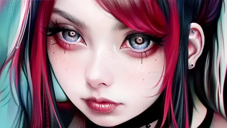 1girl, red hair, blue eyes, short haircut, pale skin,(goth_Punk),gothic dress, face freckles,(high detailed skin:1.2), high quality,torso focus, look at Viewer, <lora:gothicPunkGirl_v10:.8>,  <lora:oklucy_v12:.8>