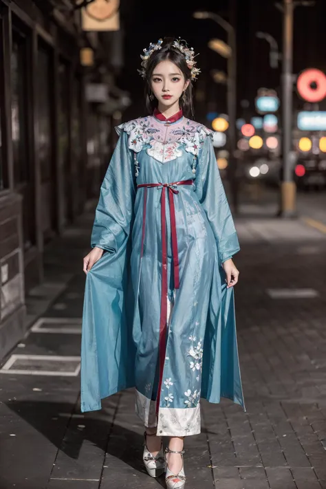 明制斜襟立领长衫汉服|slanted collar stand collar gown