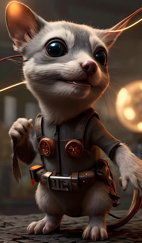 stuart little,electronics, motors, wires, buttons, lcd, artstation trending, unreal engine 5 <lora:add_detail:0.5> <lora:more_details:0.25> <lora:FantasyWorldV1:0.25>