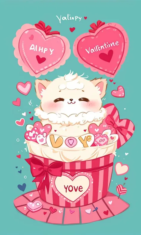 Vcards2024, valentine, simple background, love heart, cute, adorable, best quality,