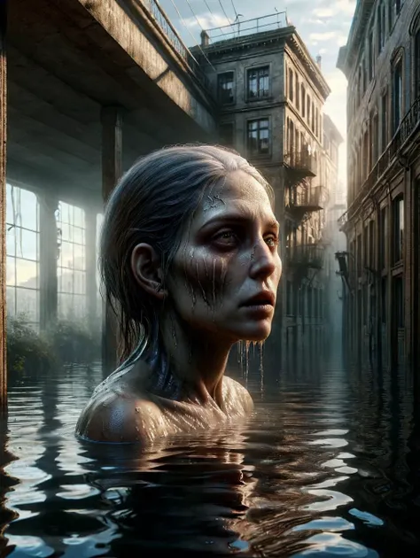 Hyperrealistic art , Surreal creatures, Distorted reality, Eerie atmosphere, Unreal architecture, Shadows and play of light, Dreamscape, outside, 
<lora:add-detail-xl:1.4>  <lora:ais-fld-sdxl:1> ais-fld,  . Extremely high-resolution details, photographic, ...