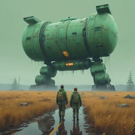 (canyons:1.5) doezens of broken spaceships (foggy:1.3) <lora:Simon_Stalenhag_LFTL_SDXL:0.6> Simon Stalenhag style Ferra,Field Drab,RYB Green