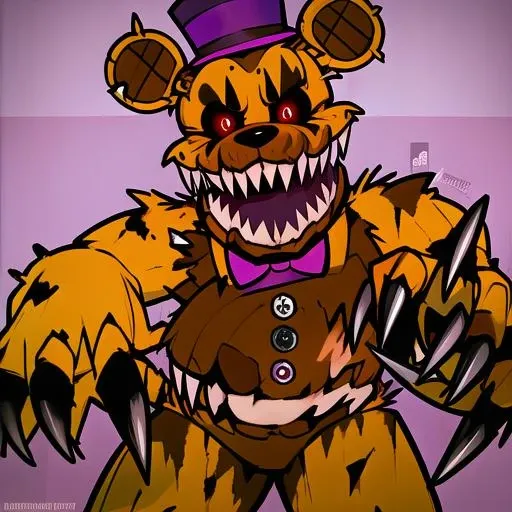 nightmare fredbear lora -by Roselena125671