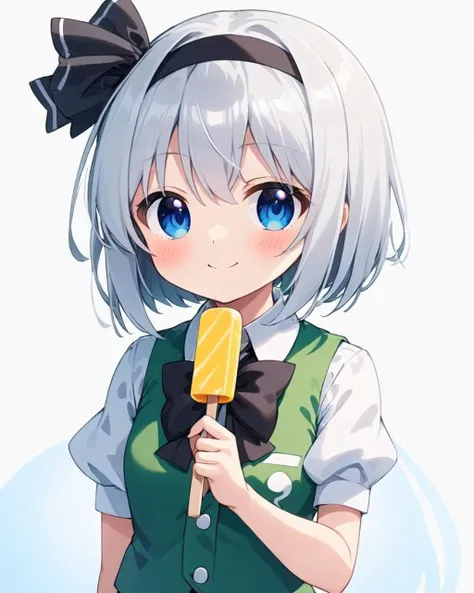 anime girl with a lollipop in her hand