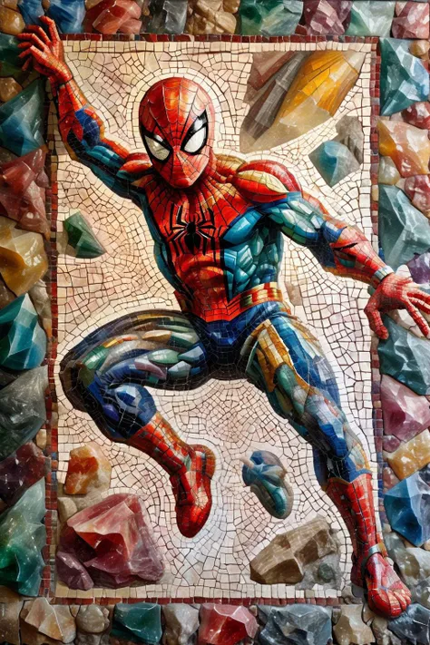 <lora:ral-ntrgmstn-sdxl:0.9>,<lora:Roman_Mosaic:0.8>,a highly detailed pastel oil painting of ral-ntrgmstn roman mosaic of spider-man,full body,jumping,dynamic pose,, (masterpiece, best quality, high quality, highres, ultra-detailed),