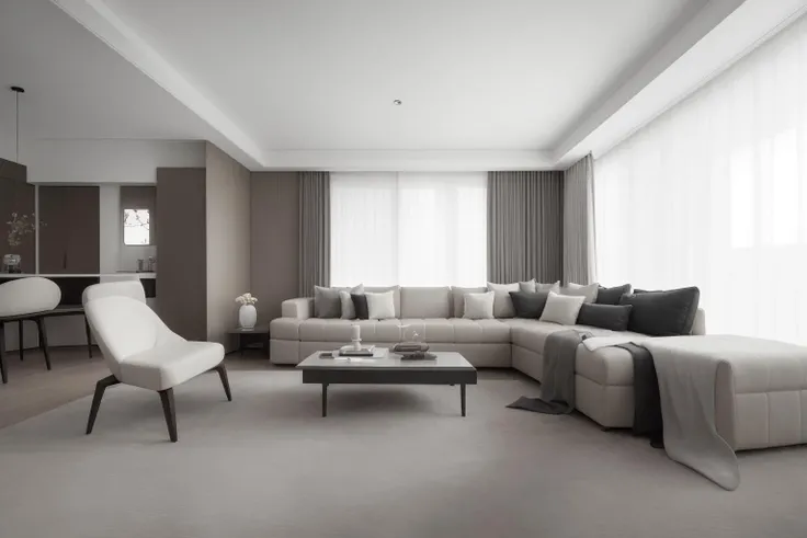 室内设计-现代简约高级灰|Modern Grey Style Interior Design