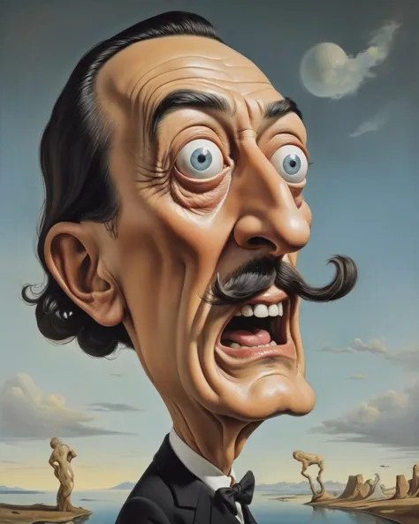 a cartoon of a man with a mustache and a moustache