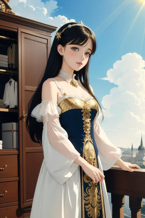 1girl, [ (art by Ãdouard Manet:0.7) and (Myroslava Sviridova:1.2) :2], scene art, masterpiece Watercolor With Ink Pen Outline of a fairy tale, Dieselpunk Potent TaishÅ Era ([Botanical Garden:Wardrobe:2] of Past:1.3) , it is anthropomorphic with a face, i...