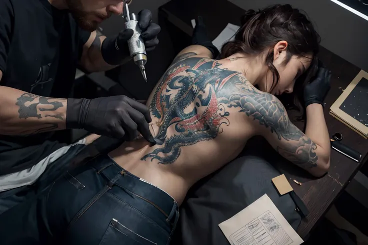 Tattooing process | 文身过程