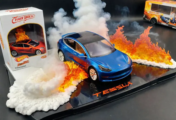 tesla toy cars - by dice 