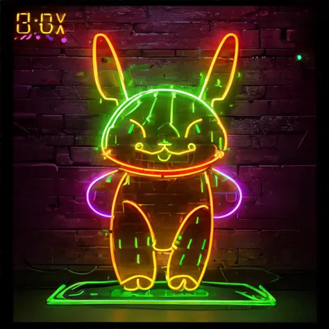 <lora:neonart-syk006:0.8>, neon light, neon sign, neon, LED, pikachu, masterpiece, 8k, high resolution, shallow depth of field, sharp focus