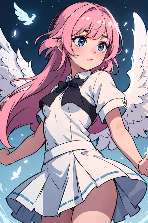 1girl, angel, wings, magic