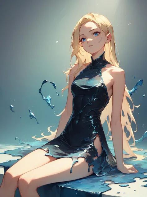 score_9, score_8_up, score_7_up, score_6_up, <lora:water_dress_v0.2-pony:1>
1girl, long hair, blonde hair, blue eyes, 
liquid dr...