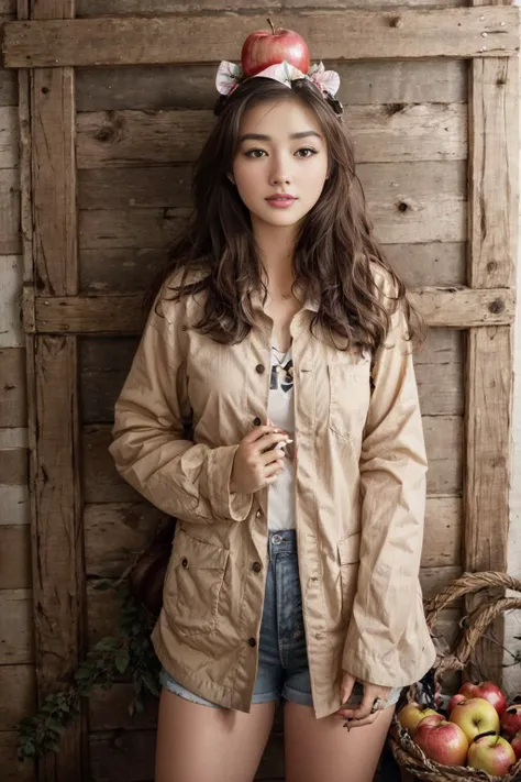 a close up of a woman wearing a hat and jacket