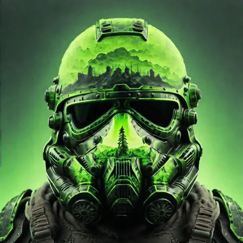 Black & Neon Green Style SDXL