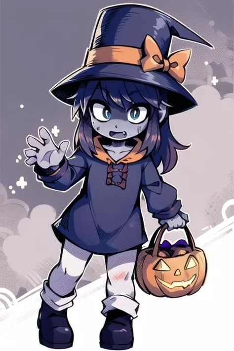 <lora:aHatInTimeHatKid_v10:0.6> hat kid, halloween, zombie, scary