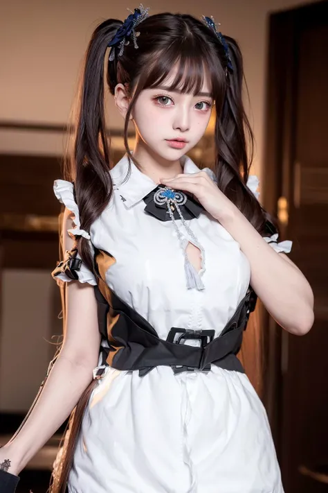 (((twintails))),<lora:GuanXiaoyu_Re:0.66>,ulzzang-6500-v1.1,(raw photo:1.2),((photorealistic:1.4))best quality ,masterpiece, illustration, an extremely delicate and beautiful, extremely detailed ,CG ,unity ,8k wallpaper, Amazing, finely detail, masterpiece...