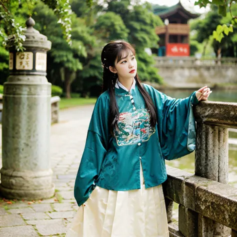 gongqiao, 1girl, hanfu, <lora:mingStyle8:0.6>