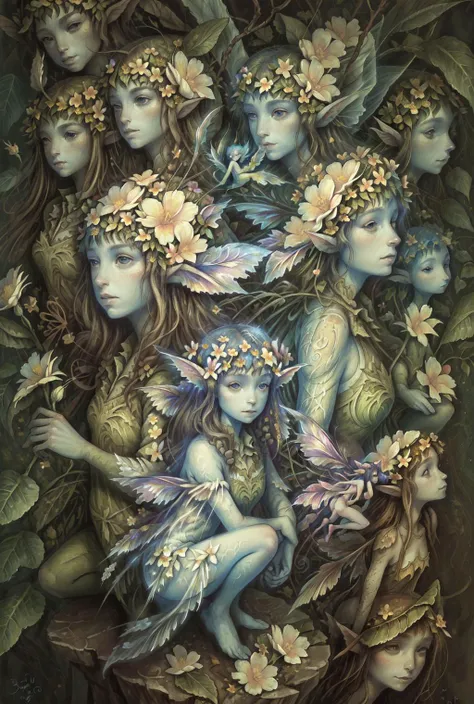 Faeries and forest creatures - Brian Froud style