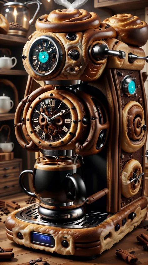 <lora:CinnamonBunStyle:0.7>CinnamonBunStyle coffee machine. wizardcoreai coffee machine <lora:WizardCoreAISD15p:0.6>  clock_realm  coffee machine, clock, <lora:ClockRealm:0.5>, (Masterpiece:1.3) (best quality:1.2) (high quality:1.1)