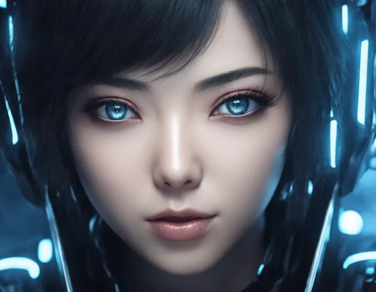 (Gorgeous manga:1.3) of (Ultra detailed manga:1.3), 8k, masterpiece, ((ultra detailed:1.1)), natural skin texture, 8k textures,
glowing eyes,pencil sketch style, perfect european face,morning, woman in cyberpunk t-shirt against battle robot, electronic  br...