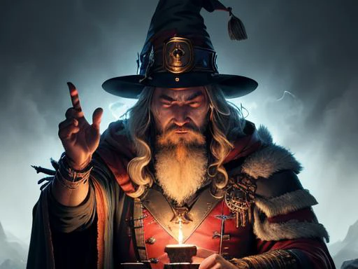 warlord wizard casting a spell